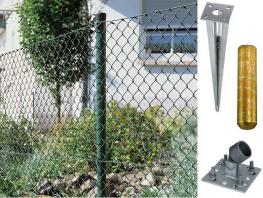 Maschendrahtzaun Komplett Sets Mit Einschlag Bodenhulsen Zaune