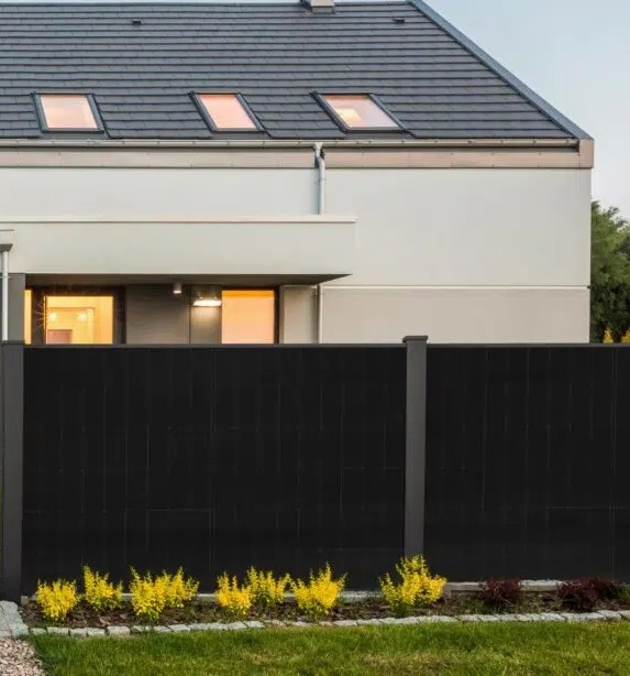 Solarzaun Powerline Puristica -  Höhe 125cm (Individuelle Längen)